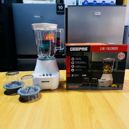 Geepas 3-in-1 Blender, 1.5L, 400 Watt, Unbreakable Jar, GSB6104