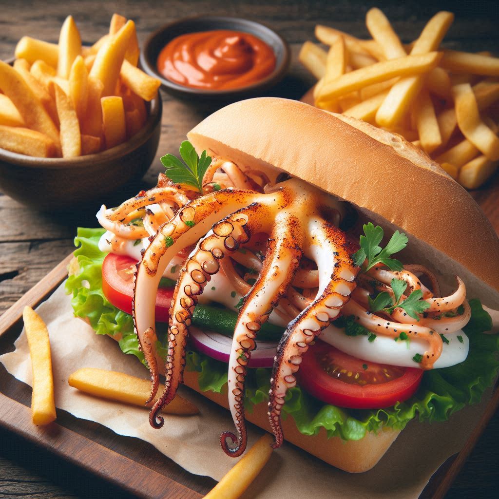 Sandwich Calamar et Poulpe_0
