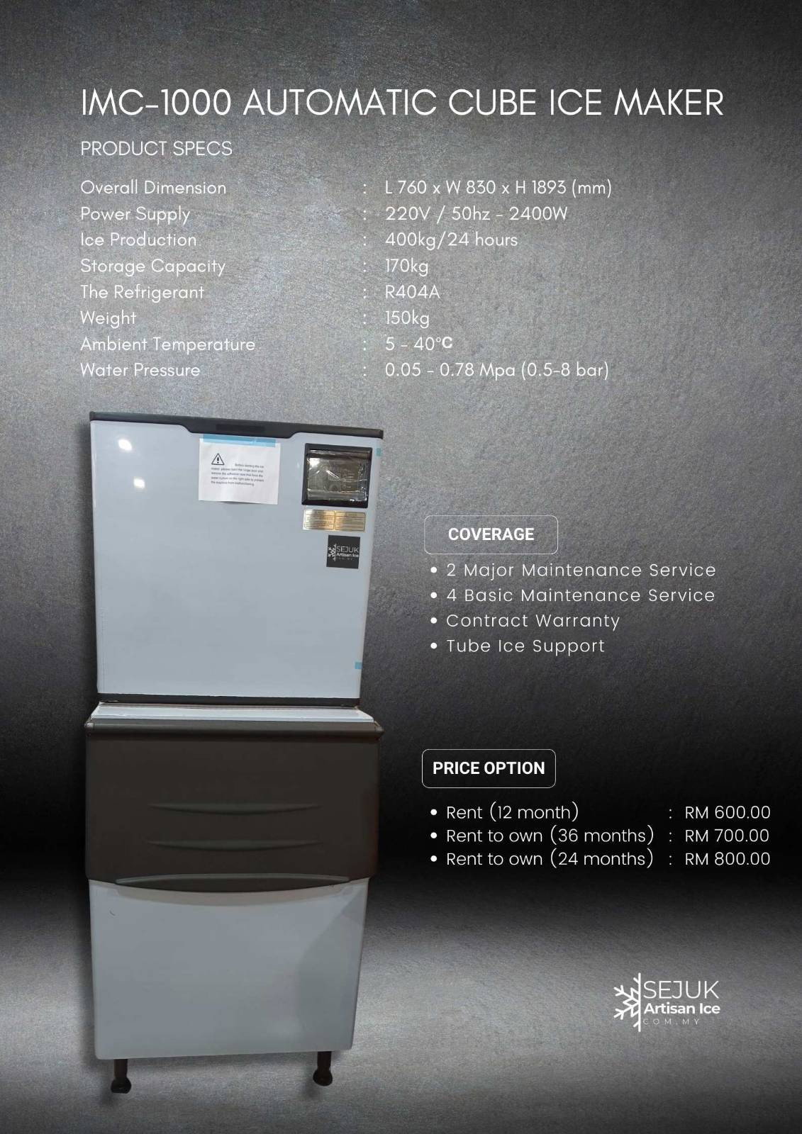 IMC-1000 automatic cube ice maker_0
