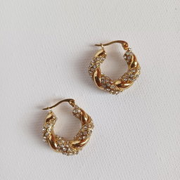 Twisted Stone Earring