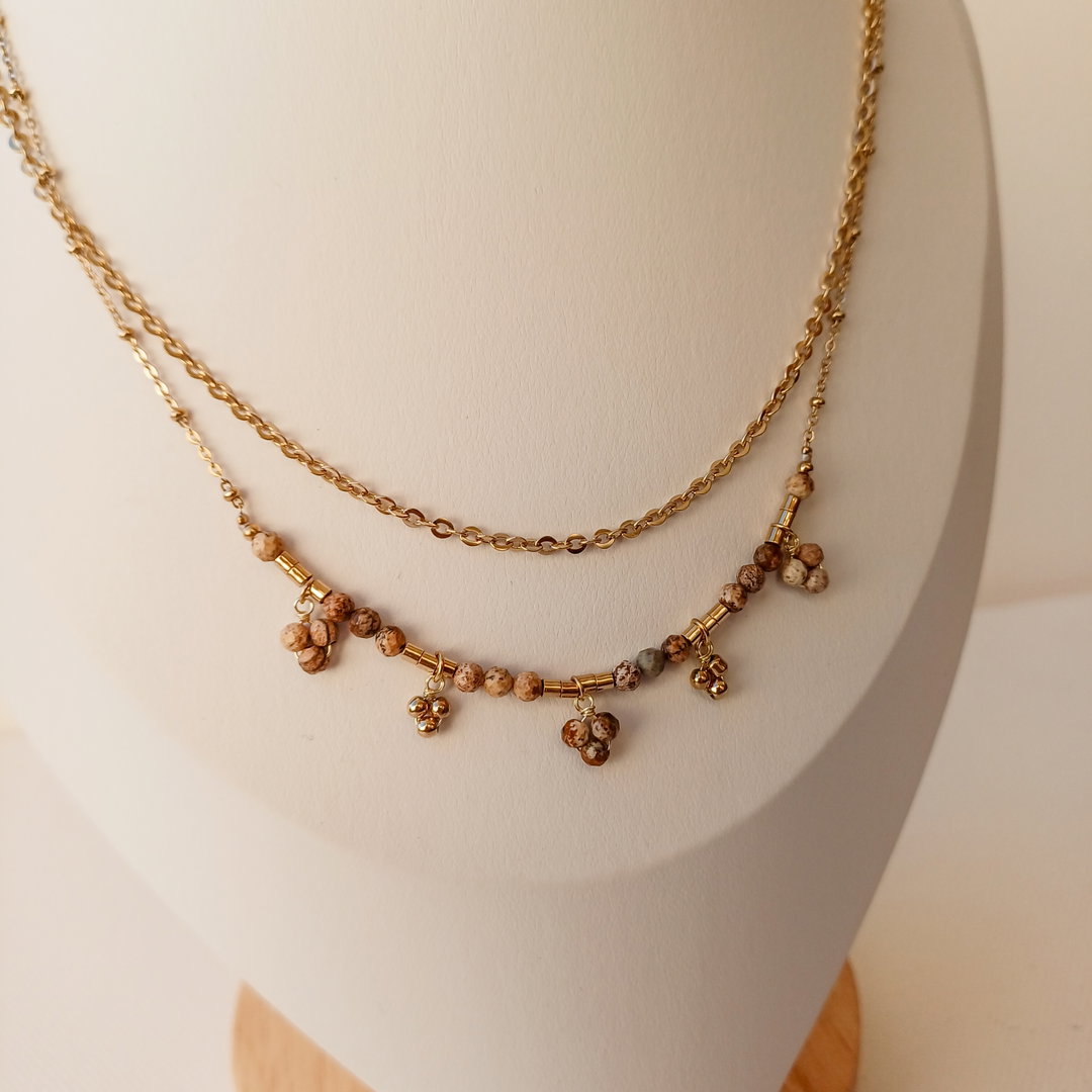 Brown Stone Necklace