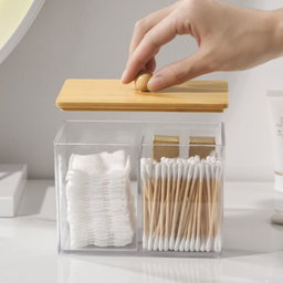 3 Compartment Acrylic Makeup Organizer