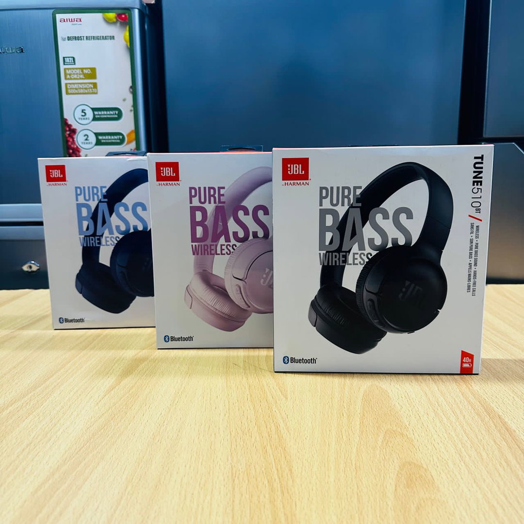 JBL Tune 510BT: Wireless On-Ear Headphones with Purebass Sound - Black