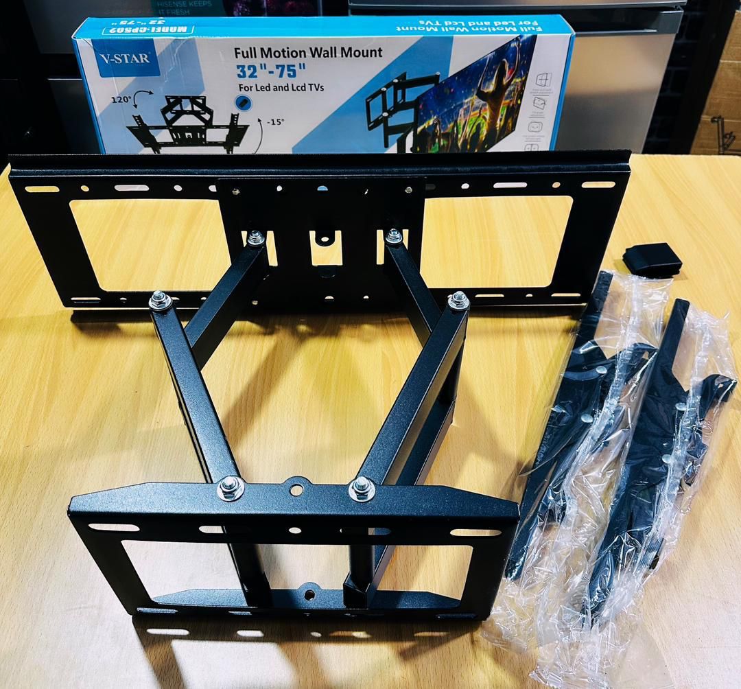 Full motion adjustable wall mount 32"-75" fro LED & LCD TVs