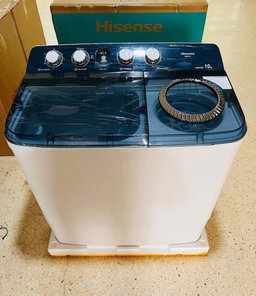 Hisense 10kg Twin Tub Washing Machine WSBE101; Semi-automatic (Manual) Washing Machine