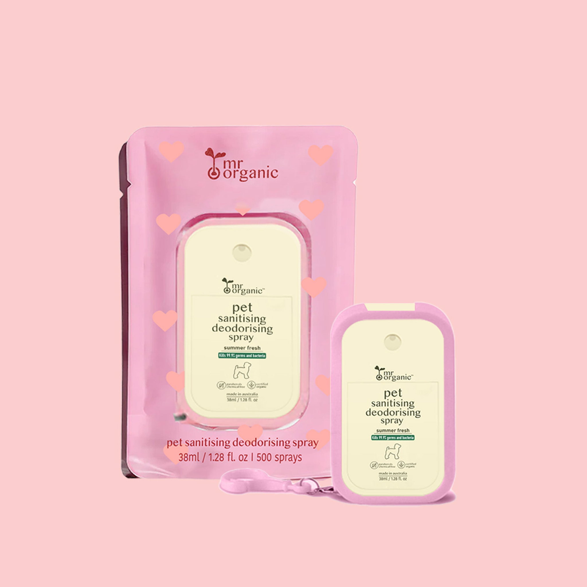 Pet Sanitising Deodorising Spray - 38ml pink x6 _0