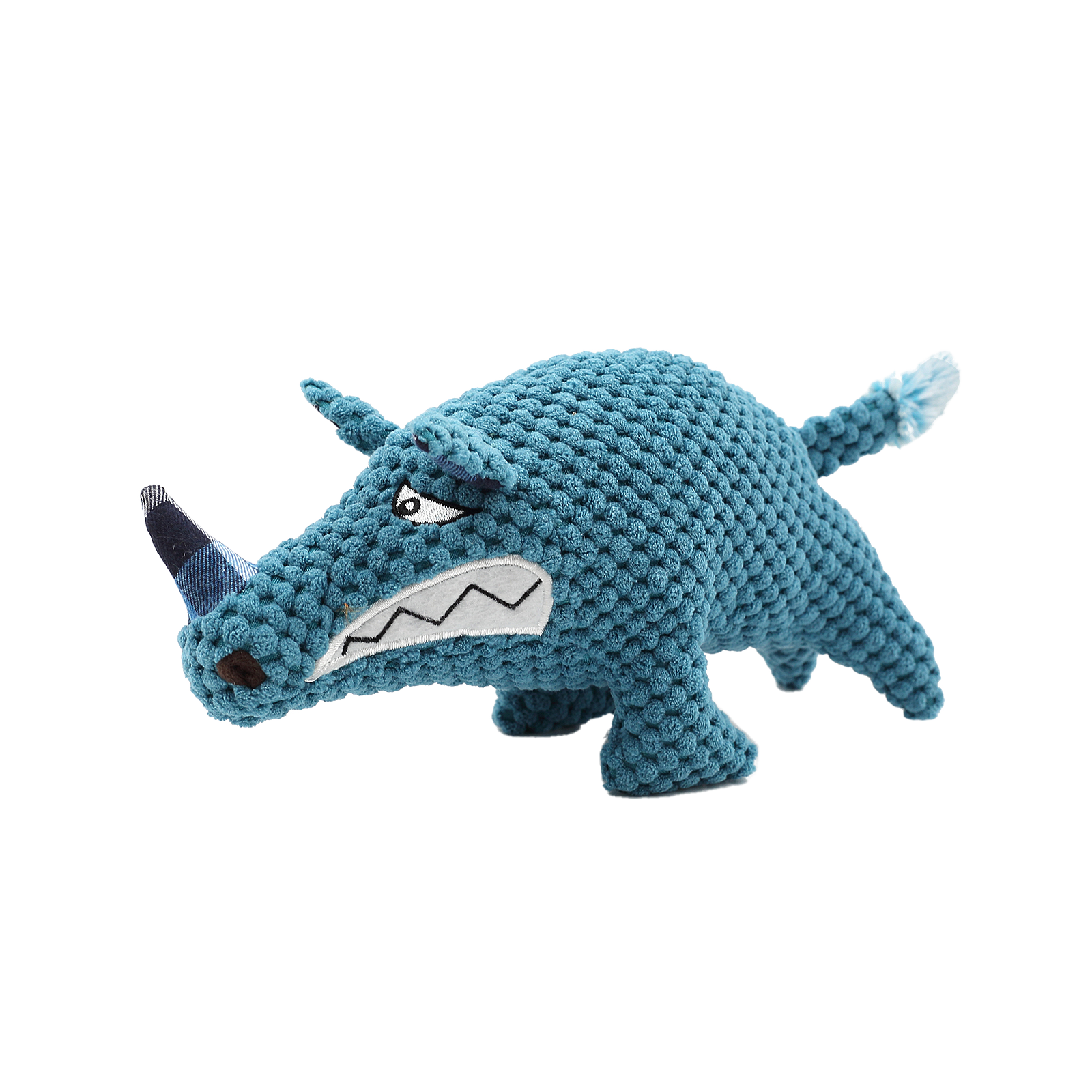 Angry Blue Pig Plush Pet Toy_0