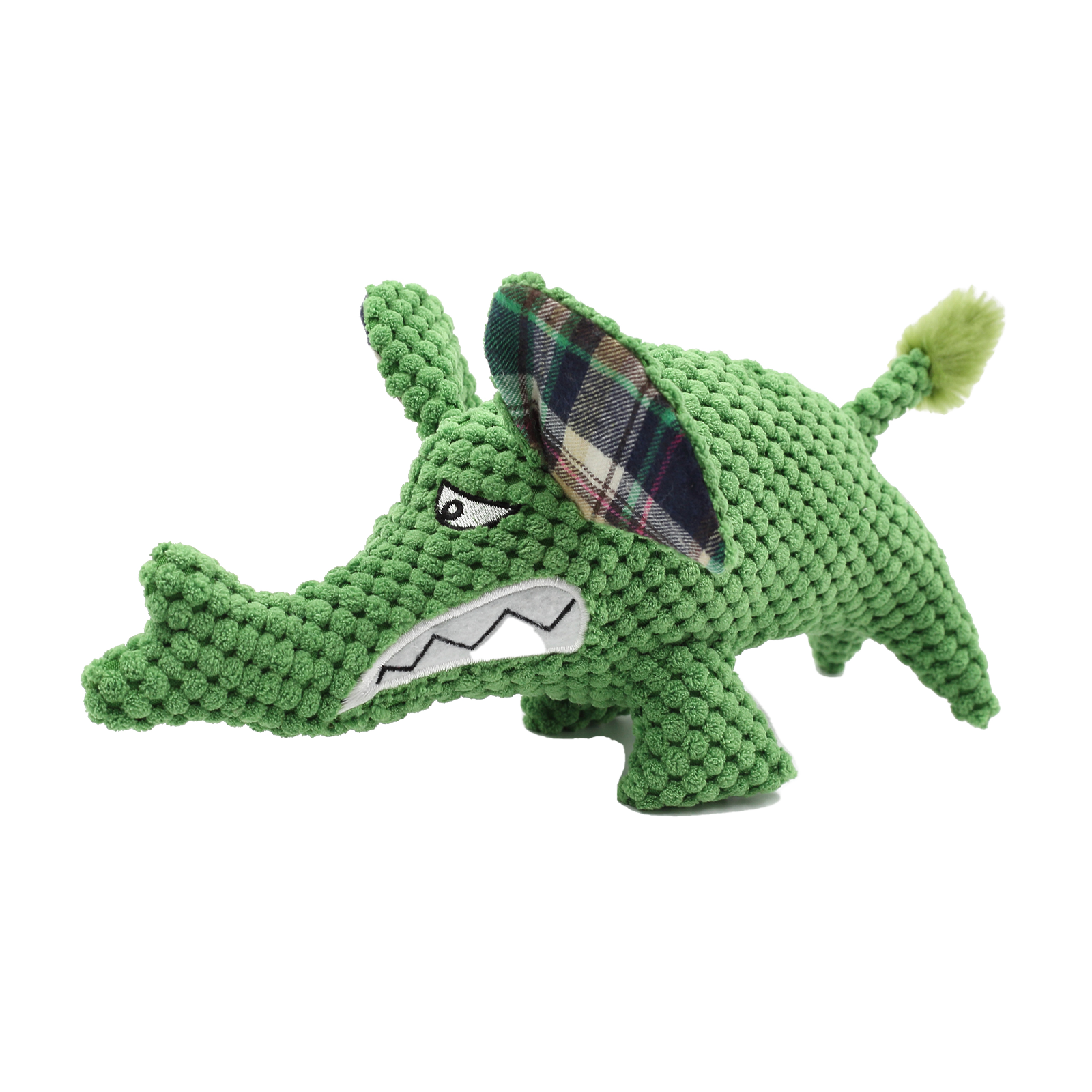 Angry Brown Wolf Plush Pet Toy_0