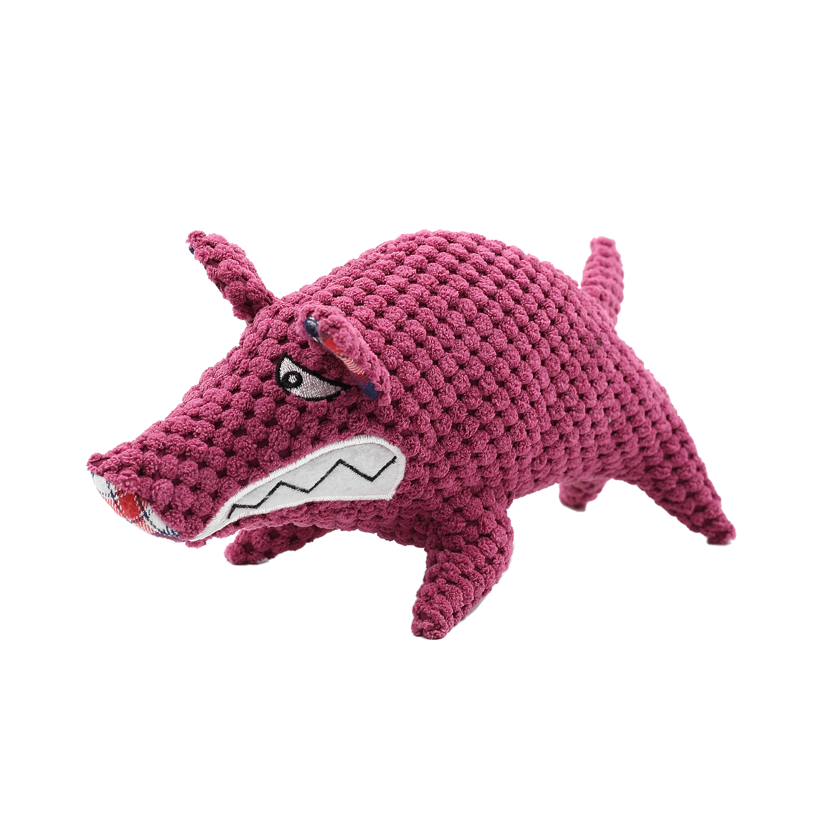Angry Red Elephant Plush Pet Toy_0