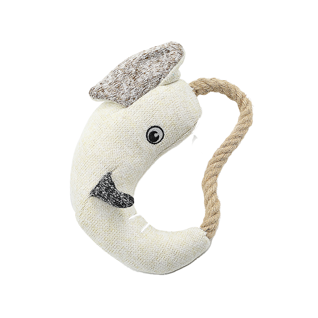 Knit Elephant Ring Plush Pet Toy