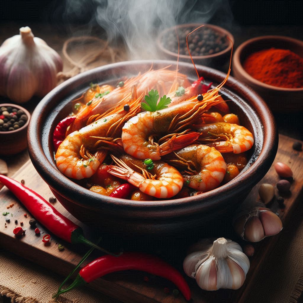 Tajine Crevettes Pil Pil