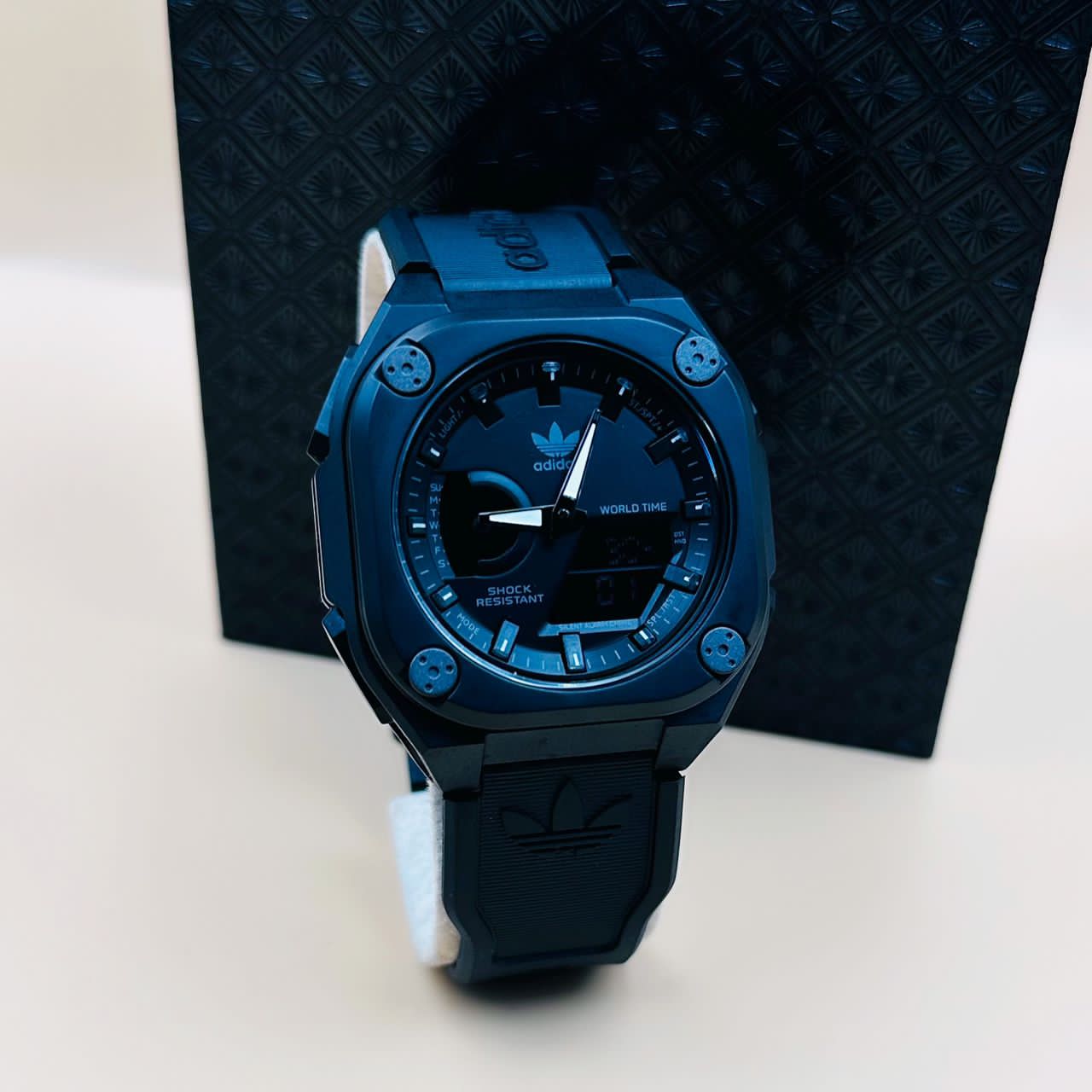 adidas Olive Resin Watch black