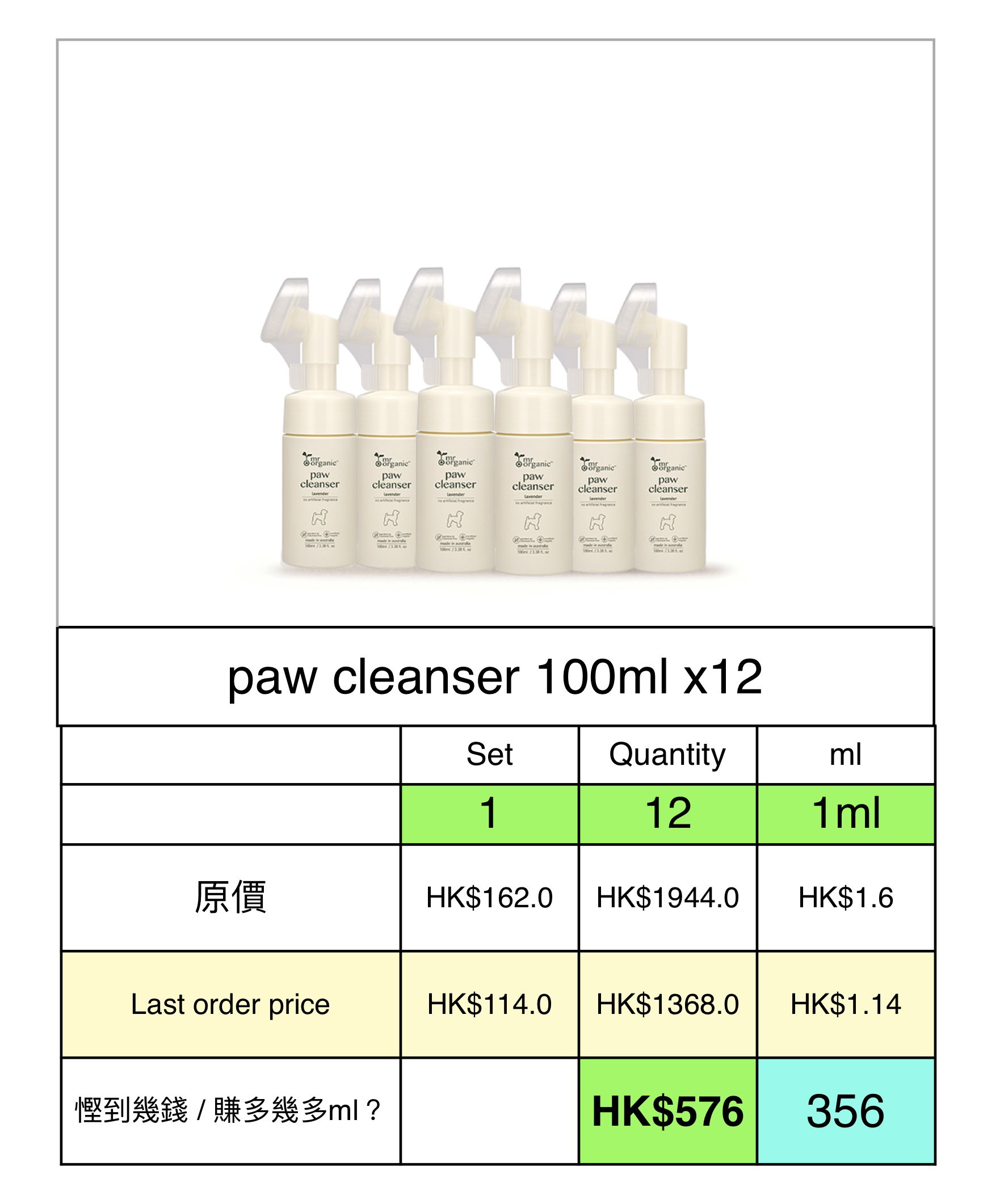  paw cleanser  100ml x12_1