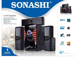 Sonashi 3.1ch home speaker system SHS-3020USRB