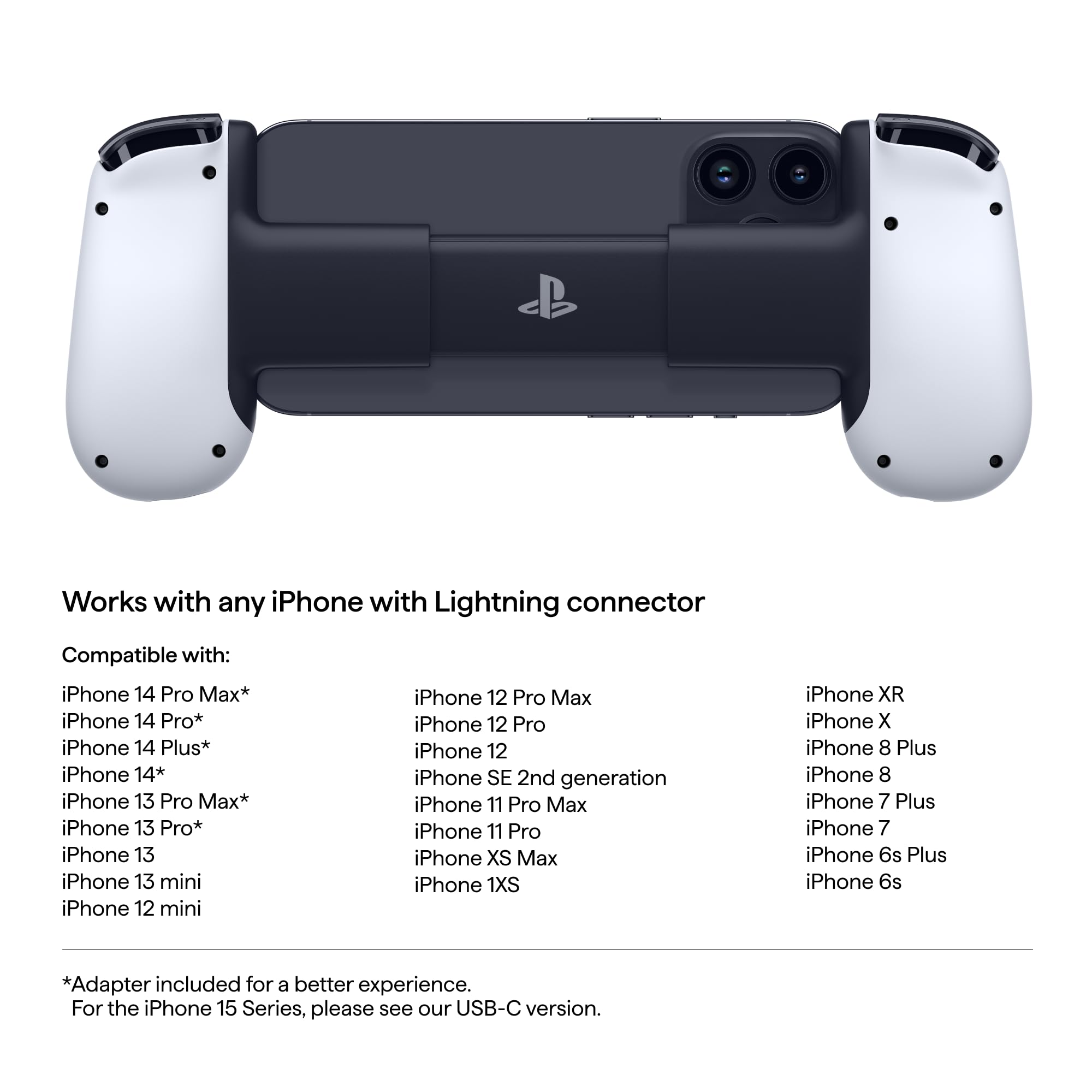 PlayStation 5 backbone mobile gaming controller with iPhone [ lightning ] turn your iPhone into a gaming console _2
