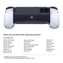 PlayStation 5 backbone mobile gaming controller with iPhone [ lightning ] turn your iPhone into a gaming console 