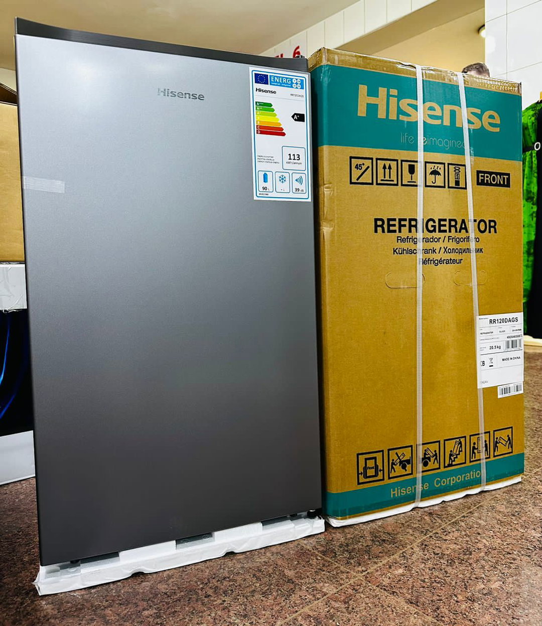 Hisense 120 litres single door fridge with freezer compartment, defrost