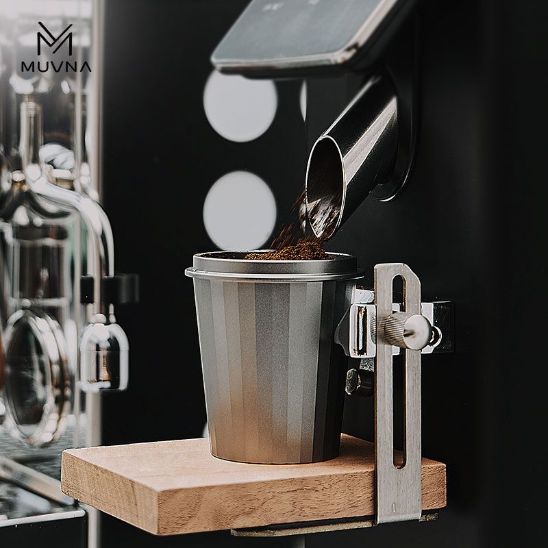 MUVNA - Dosing Cup Grey - Aluminum 58mm_1