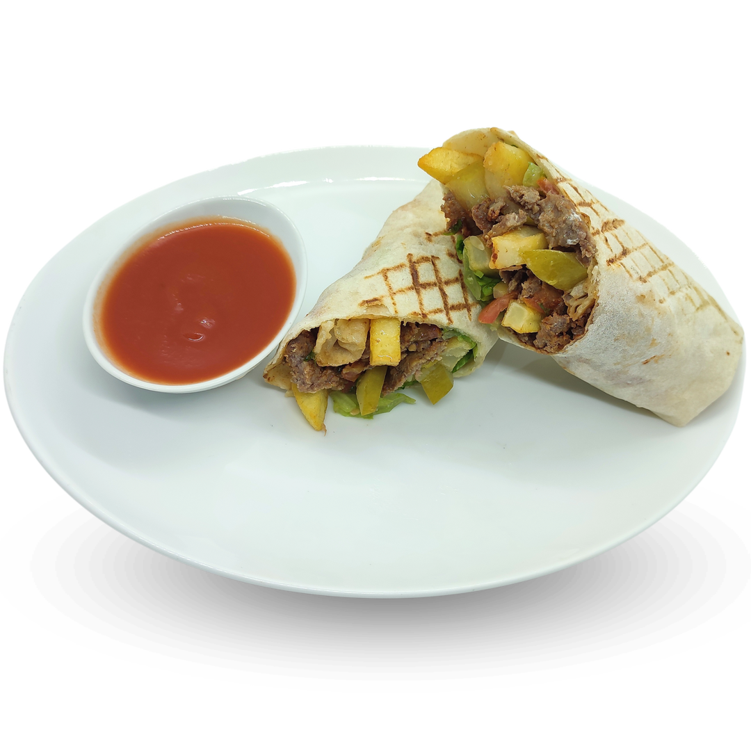Beef doner wrap 