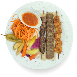H10- 1 Lule Kebab, 1 Beef Sis Kebap, 1 Chicken 