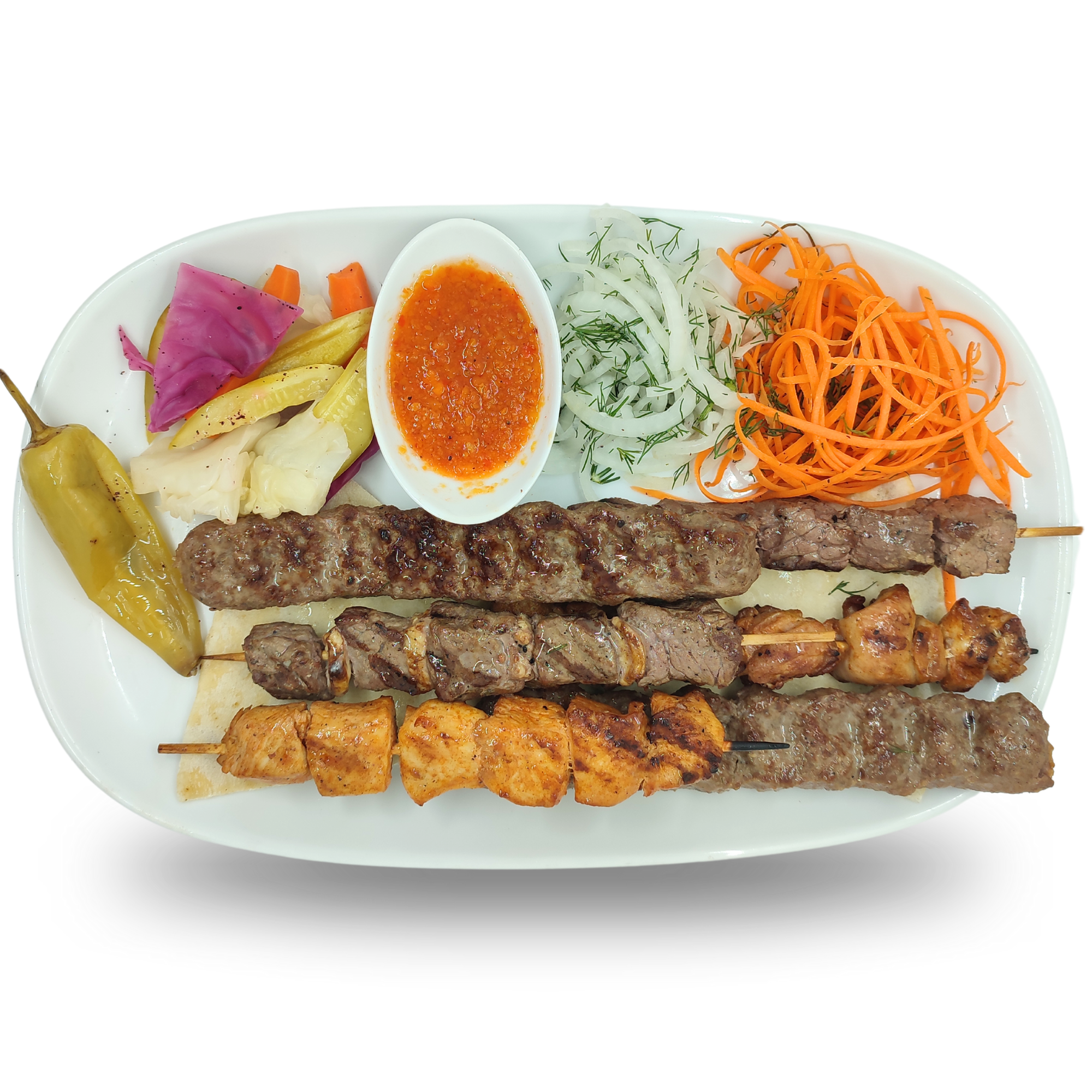 H6 - 2 Beef Lule Kebab, 2 Beef Sis Kebab, 2  Chicken Sis Kebab_0