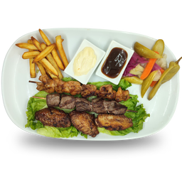 H4- 1 Beef Sis Kebab 1 Chicken Sis Kebap And 3 Wings