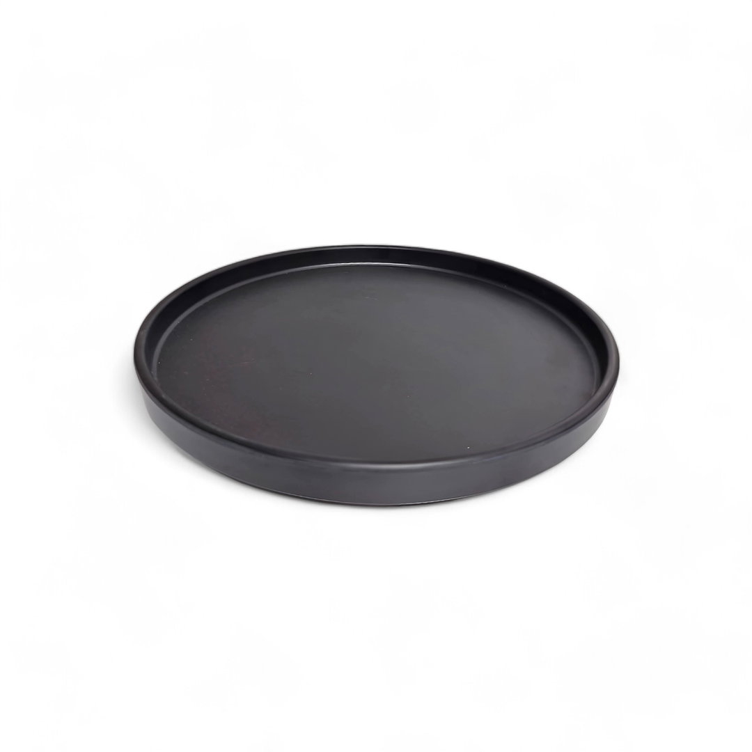 PLATO P REST. NEGRO MATE 23 CM
