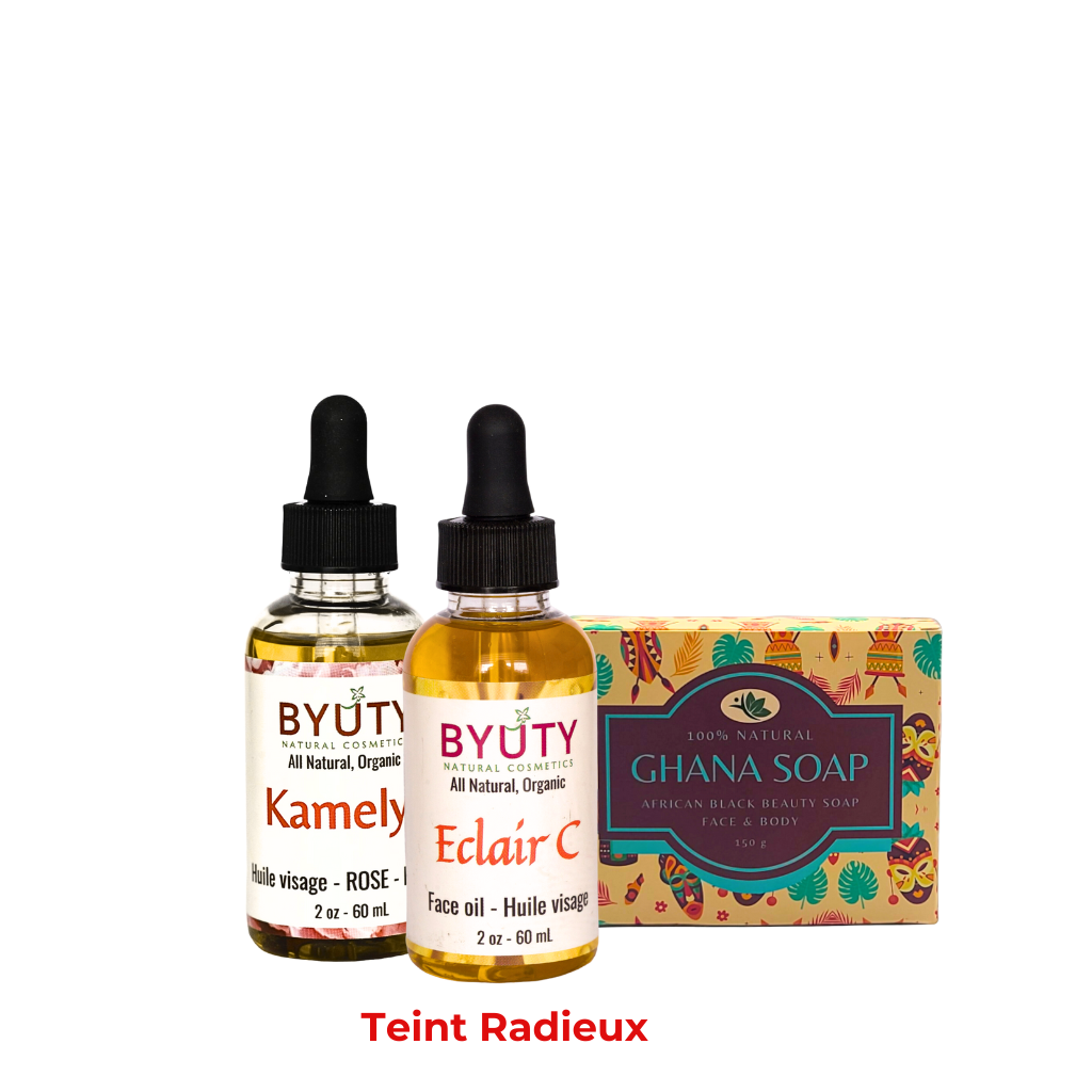 Éclat Radieux ( Ghana Africain + Sérum Eclair-C + Kamelya Rose)
