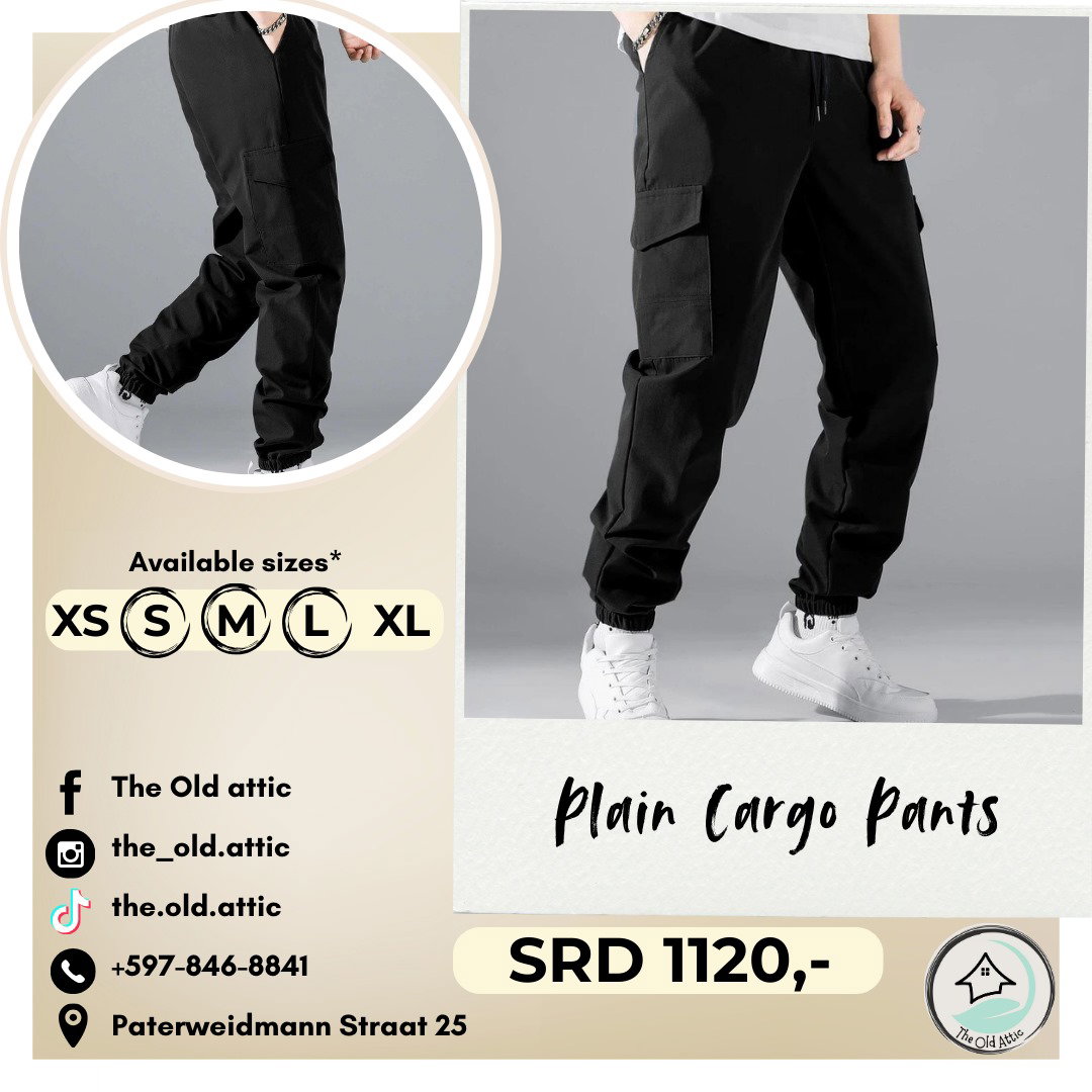 Plain cargo pants 