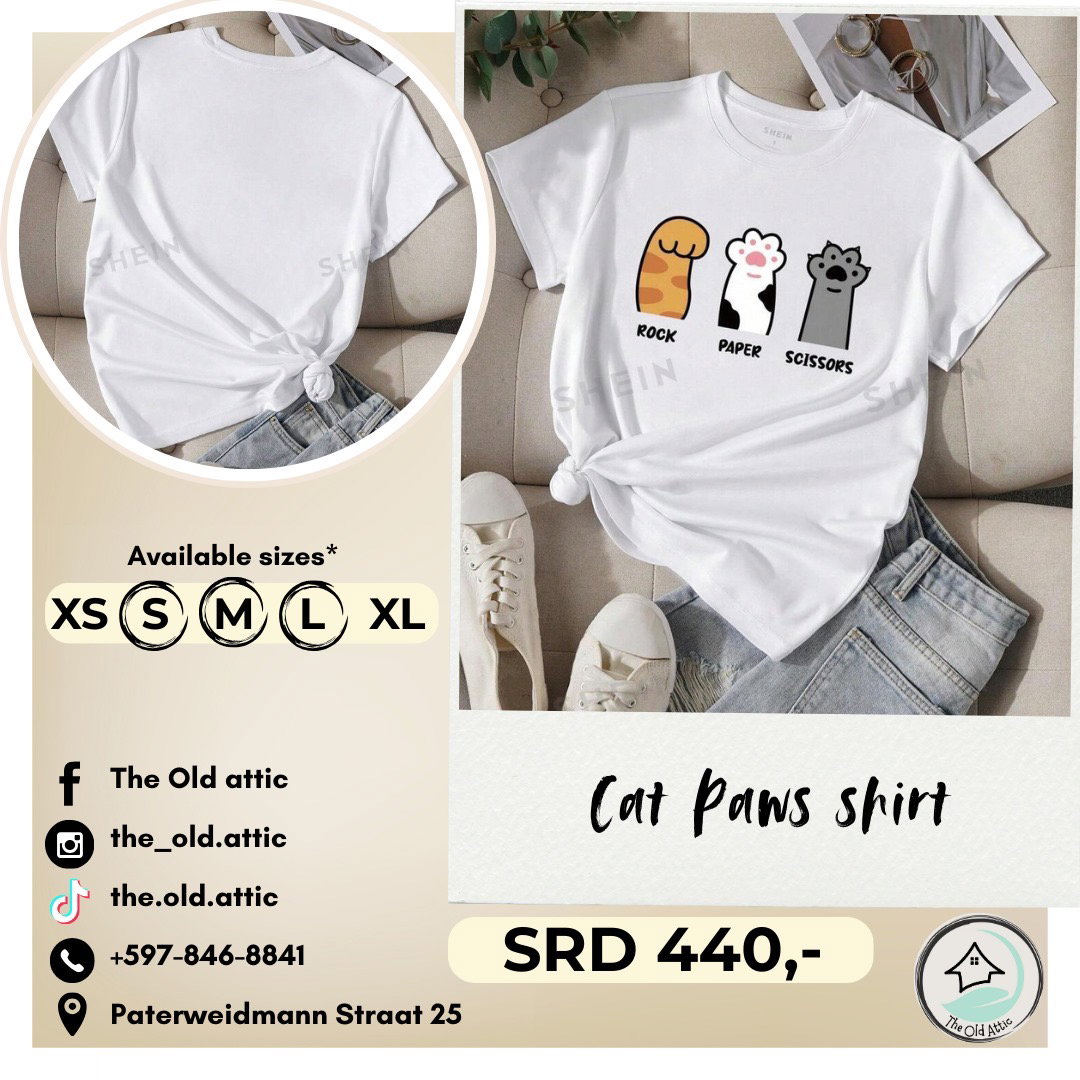 cat paws shirt 