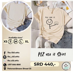 Plz use it shirt 