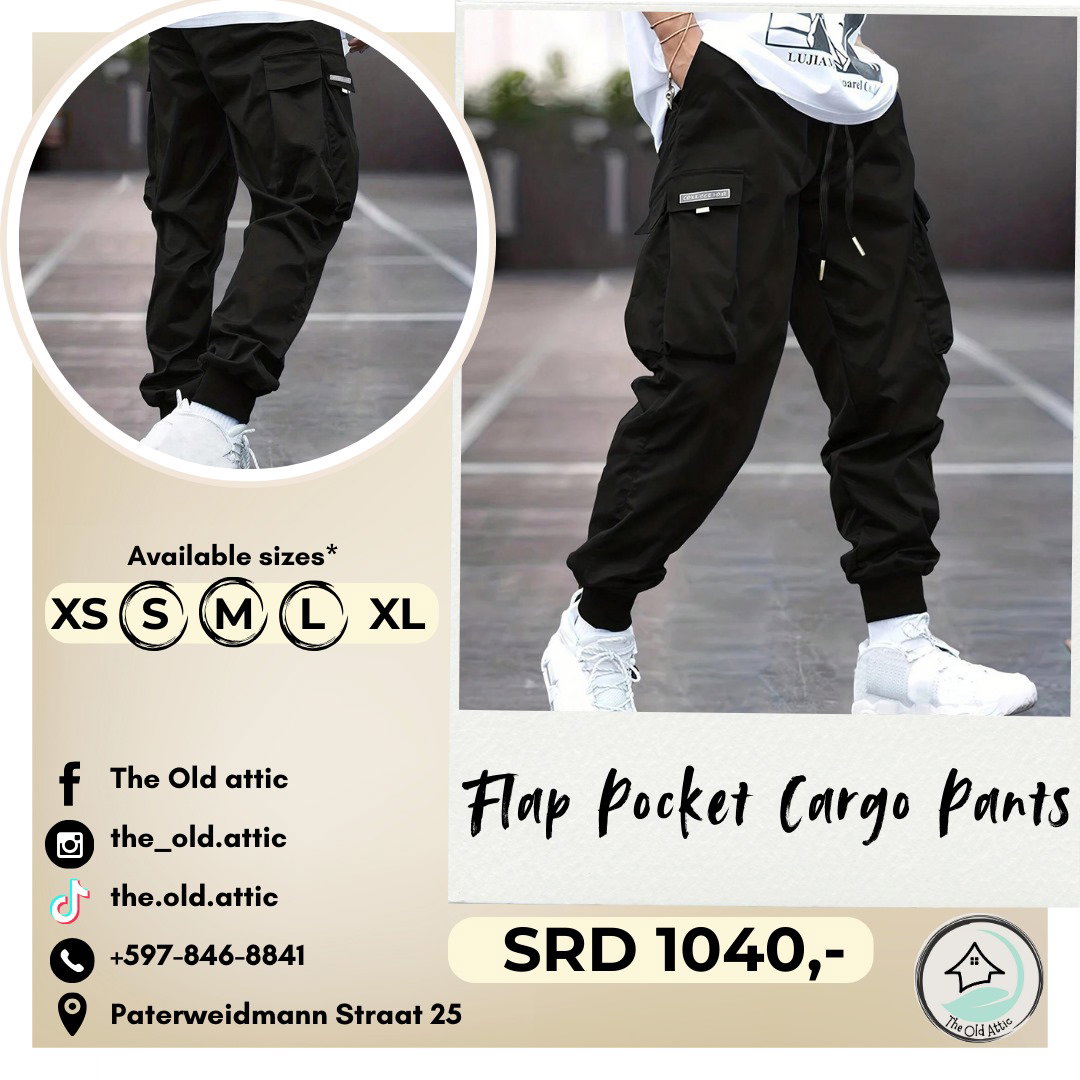 Flap pocket cargo pants _0