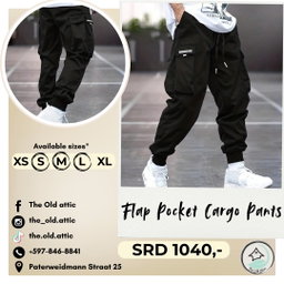 Flap pocket cargo pants 