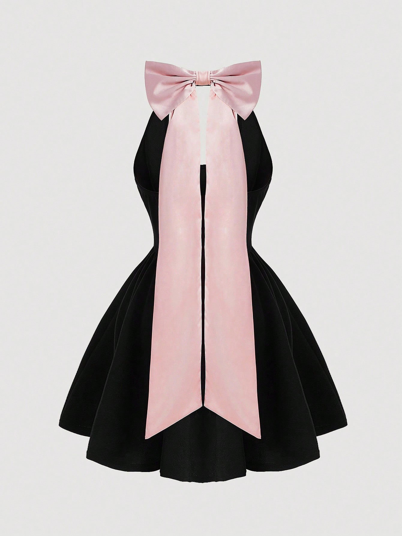 Halter Neck Bow Dress_1