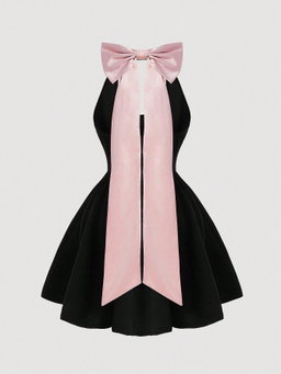 Halter Neck Bow Dress