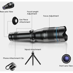 APEXEL CLASSIC MOBILE SUPER 60X SMARTPHONE TELEPHOTO LENS KITS