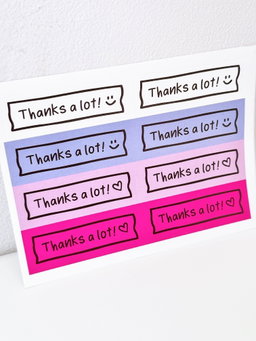 Greeting sticker