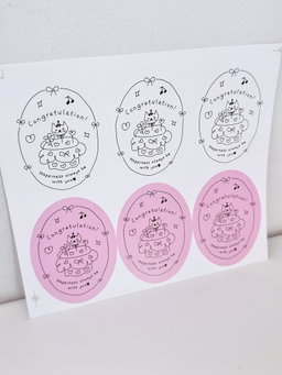 Greeting sticker