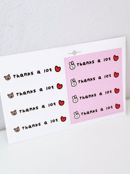 Greeting sticker