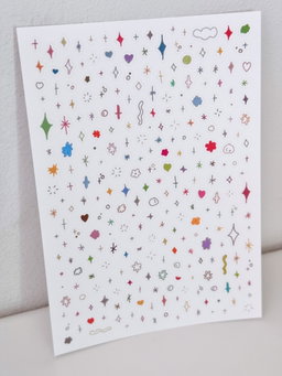 Sparkle sticker