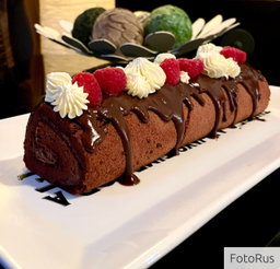 Chocolate swiss roll