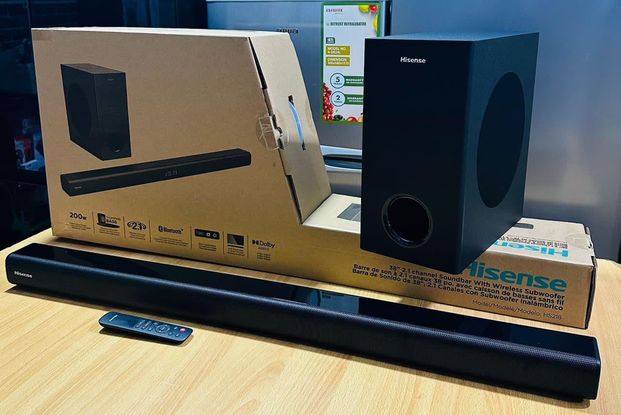 Hisense 2.1ch sound bar HS218 200w with wireless subwoofer_0