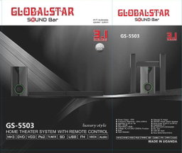 Globalstar Sound Bar System 2.1 Channel GS-5503 Hifi Enabled – Black