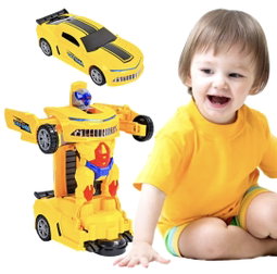 Voiture Robot Transformer 2 en 1 avec Msique et Effets Lumineux