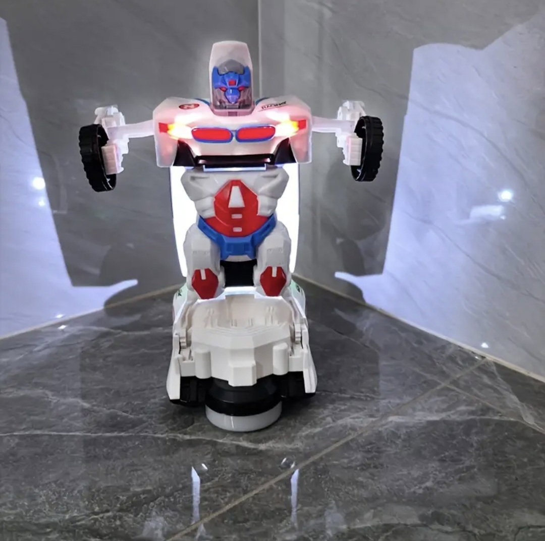 Voiture Robot Transformer 2 en 1 avec Musique et Effets Lumuneux_2