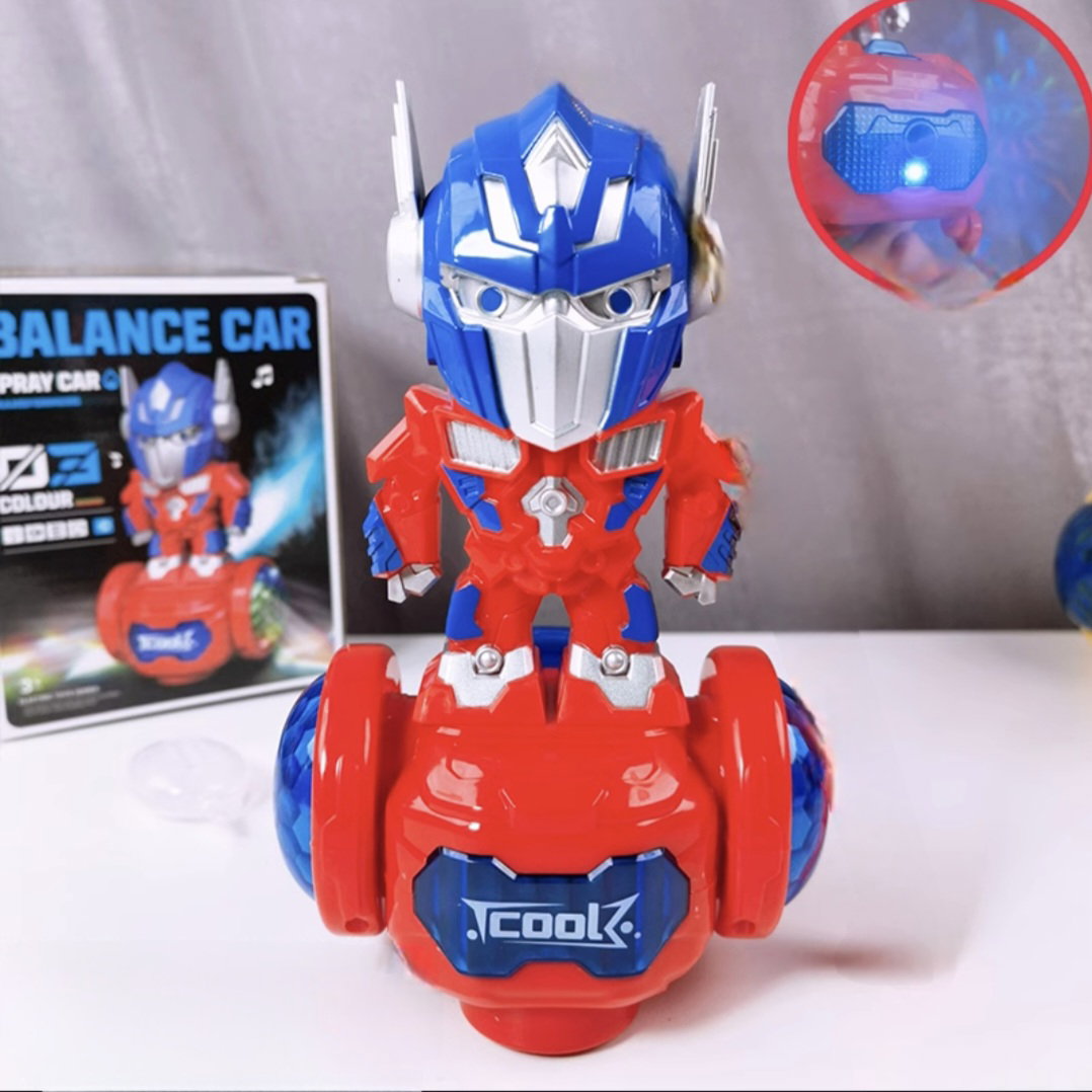 Robot Roulant avec simulation de fumée, Musique et Effets Lumineux_0