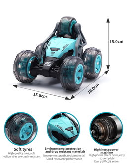 Voiture Télécommandée Cascadeuse 360° à 5 roues 