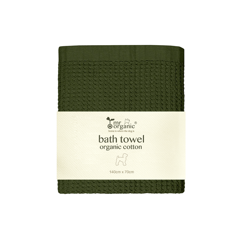 organic cotton bath towel ( dark brown )