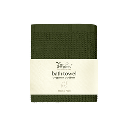 organic cotton bath towel ( dark brown )