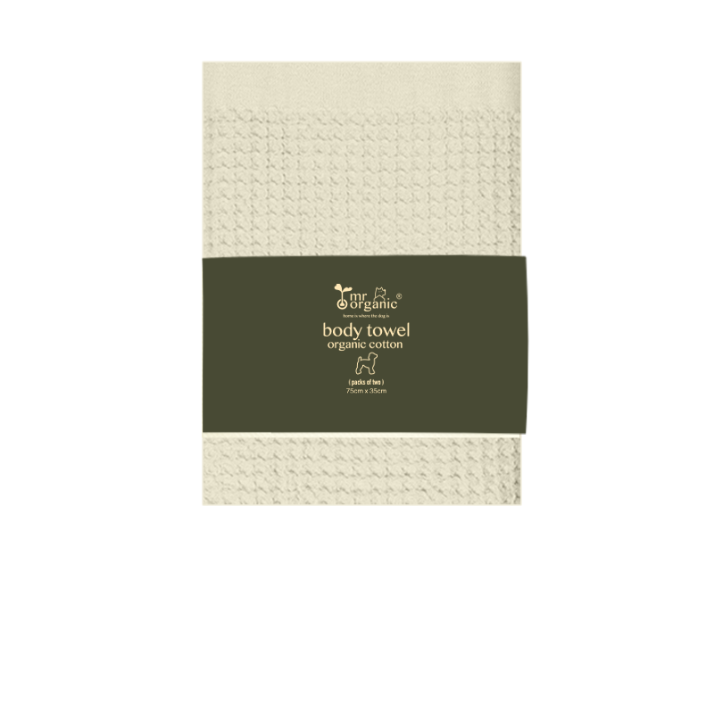 organic cotton body towel ( natural beige  ) 